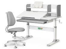 ErgoKids Комплект парта Ergokids TH-330 Grey + кресло Y-507 KG (арт.TH-330 W/G + Y-507 KG) фото