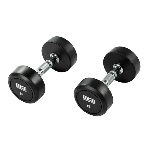 BRONZE GYM BG-PA-DB-R050 Гантель обрезиненная 5 кг фото
