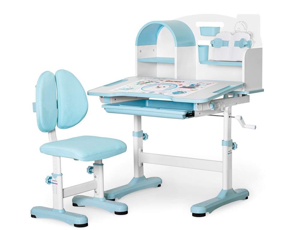 ErgoKids Комплект мебели (столик + стульчик) Ergokids Fresco XL blue (арт. BD-33 BL) фото