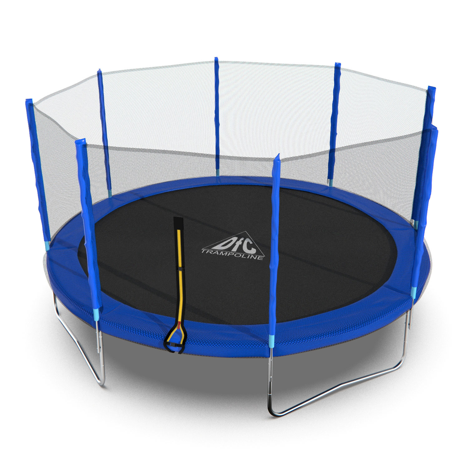 Батут DFC Trampoline Fitness 14ft наружн.сетка, синий (427см)(два короба) фото