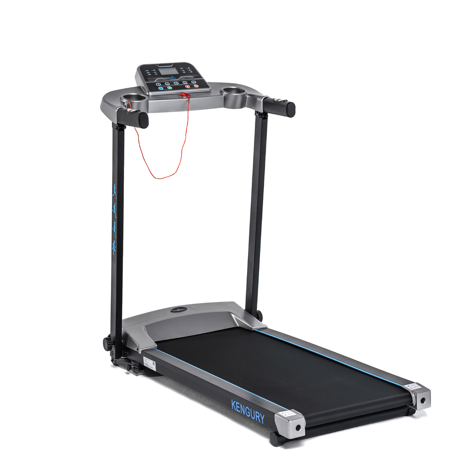Беговая дорожка DFC KENGURY T122S серебро/голуб фото фото 2 Беговая дорожка DFC KENGURY T122S серебро/голуб фото фото 2