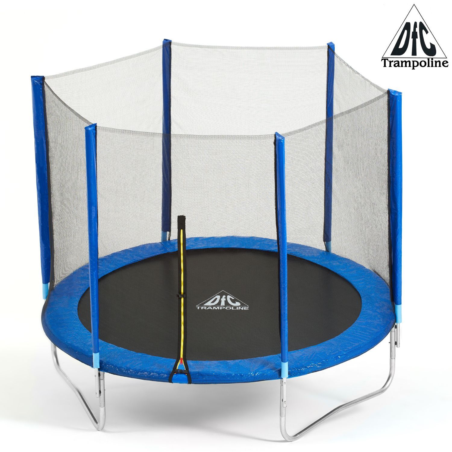 Батут DFC Trampoline Fitness 8ft наружн.сетка, синий (244см) фото
