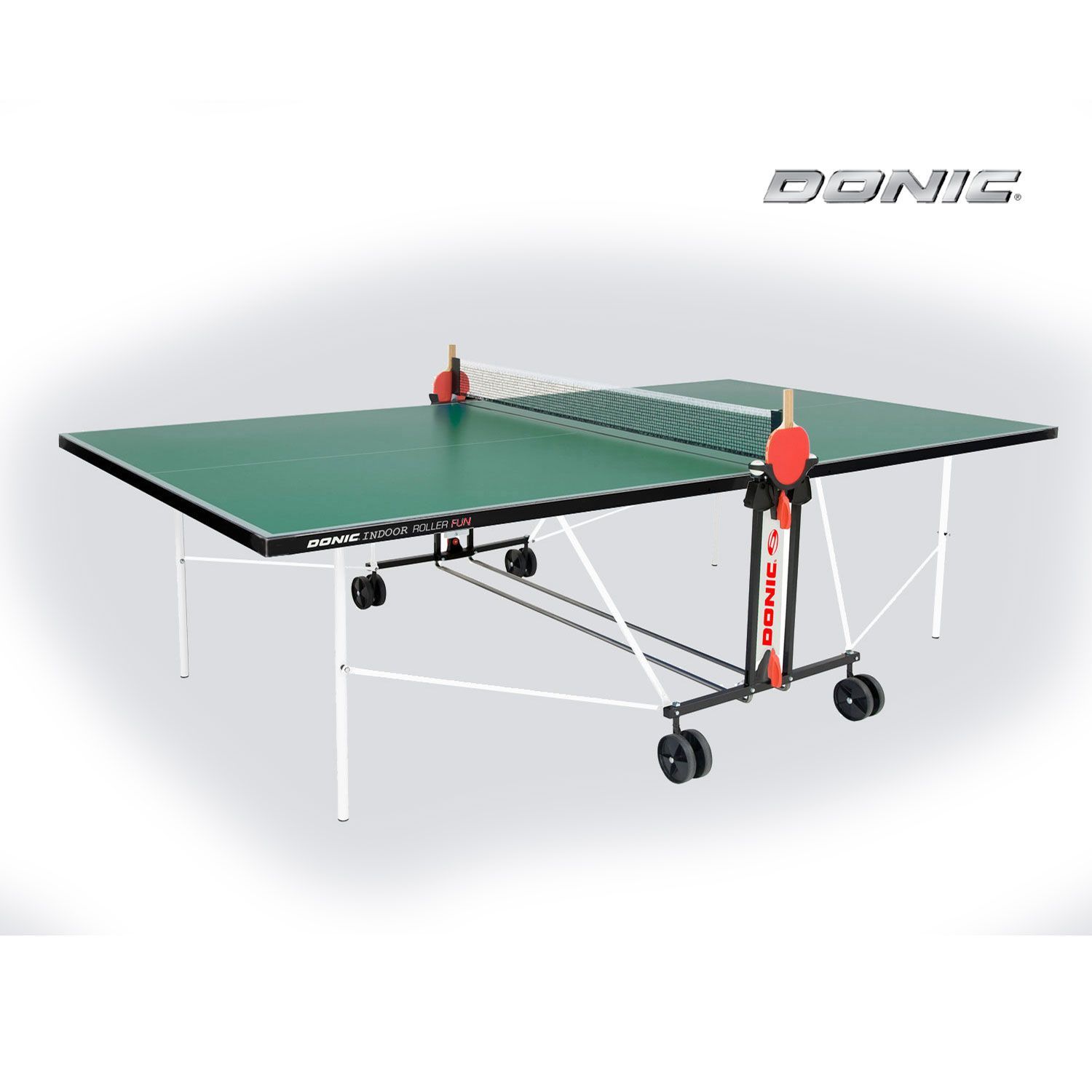 Теннисный стол DONIC INDOOR ROLLER FUN GREEN 19мм фото
