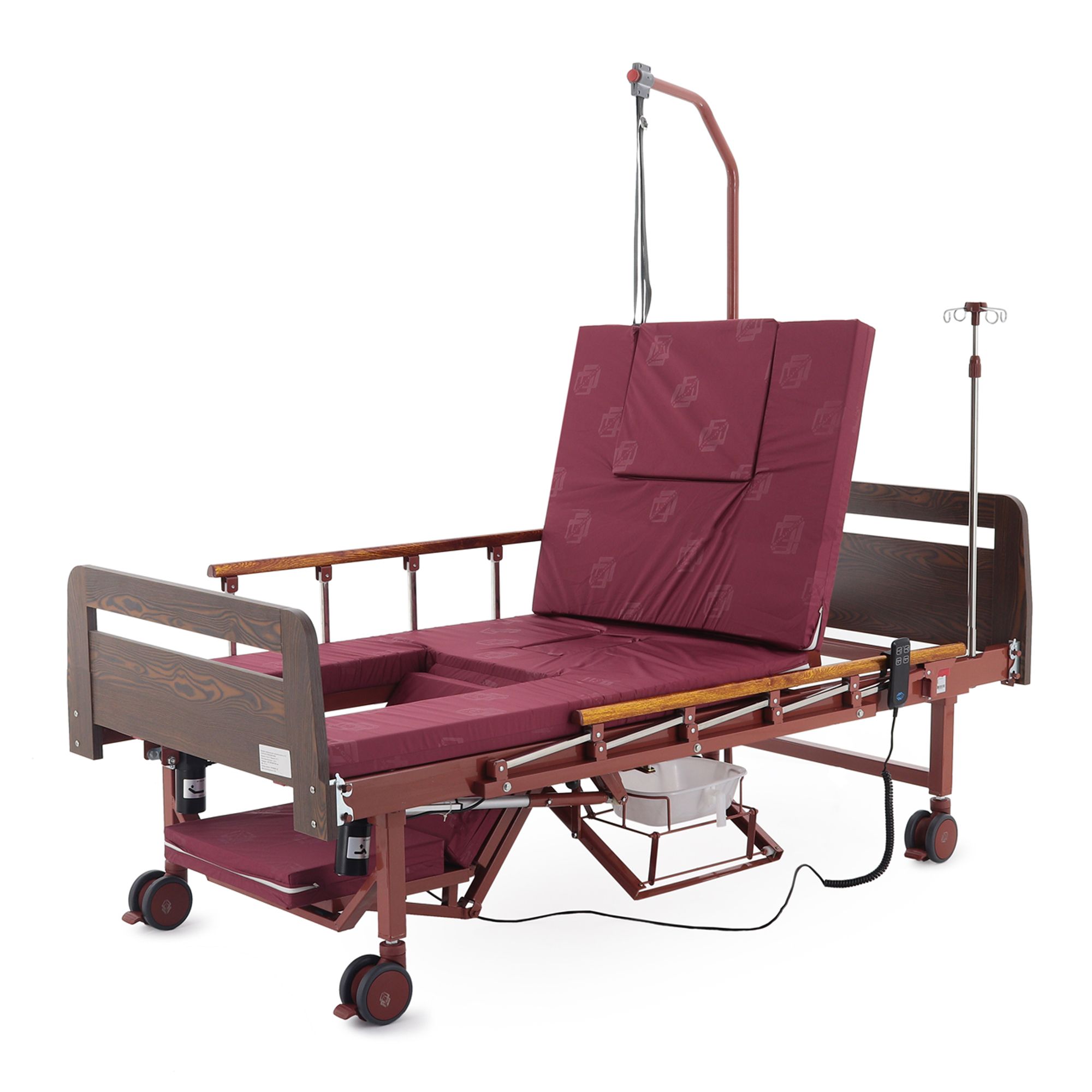 Кровать электрическая Med-Mos с туалетным устройством и функцией «кардиокресло» YG-2 (МЕ-2128Д-01) фото фото 2 Кровать электрическая Med-Mos с туалетным устройством и функцией «кардиокресло» YG-2 (МЕ-2128Д-01) фото фото 2