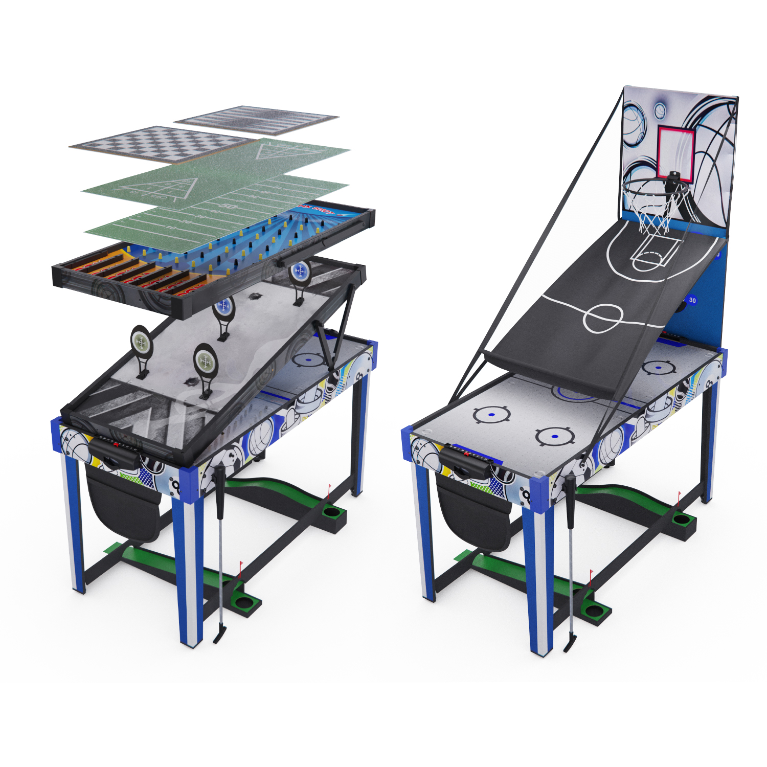 Игровой стол - трансформер DFC Pyrite 48" 13 in 1 AT-245 фото фото 2 Игровой стол - трансформер DFC Pyrite 48" 13 in 1 AT-245 фото фото 2