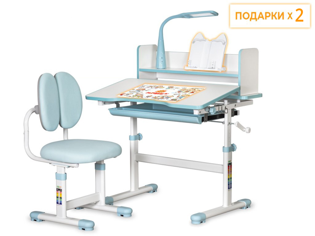 Mealux EVO Комплект мебели Mealux EVO (столик+стульчик+лампа) BD-24 BL фото