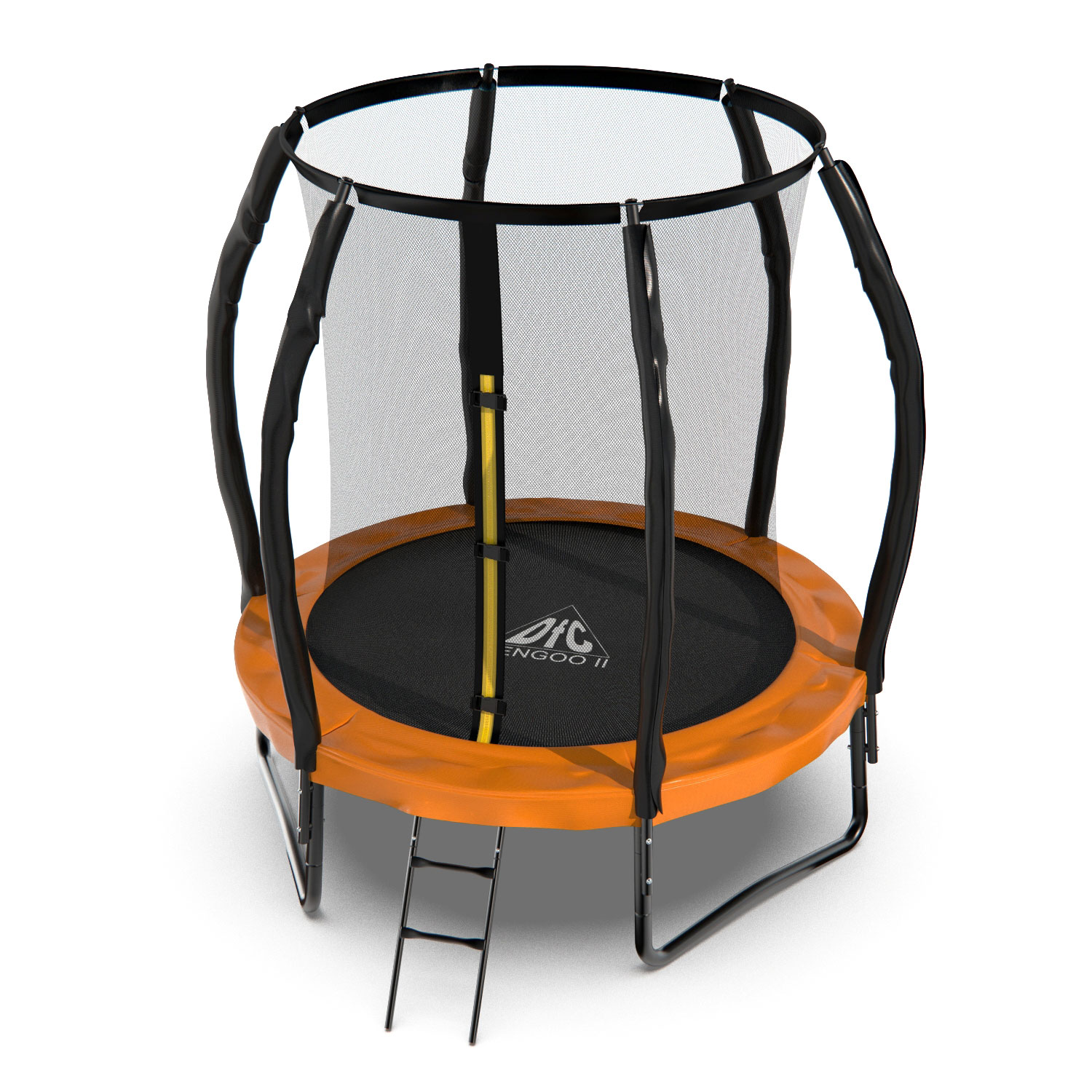 Батут DFC KENGOO II 5ft внутр.сетка, оранж/черн (152см) фото