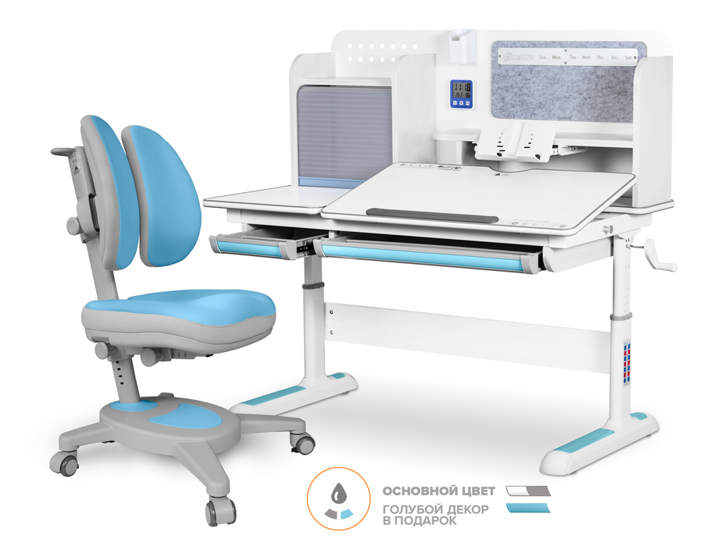 Mealux Комплект Mealux Winnipeg Multicolor BL (арт. BD-630 WG + BL + кресло Y-115 BLG) фото