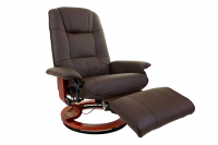 Кресло вибромассажное Calviano с подъемным пуфом 2159 фото