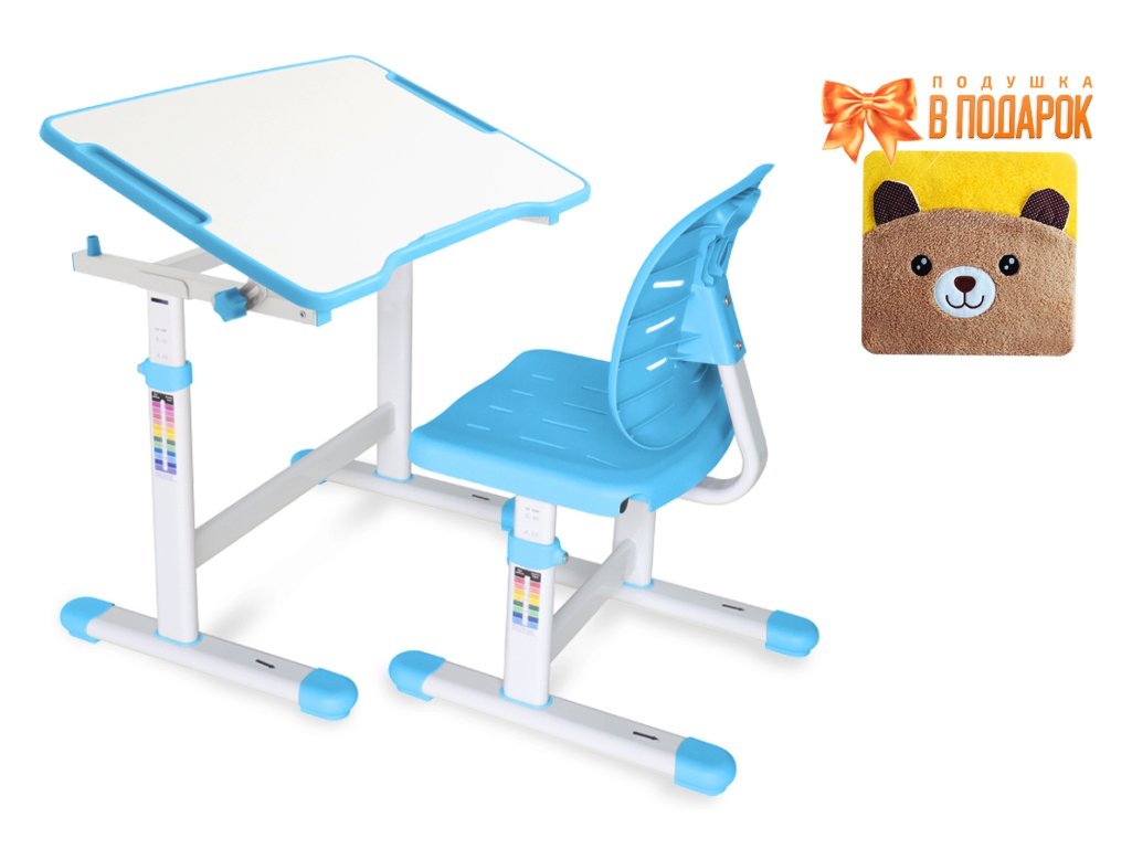 Mealux EVO Комплект ErgoKids (стол+стул) Evo-07 Ergo Blue (арт. Evo-07 Ergo BL) фото