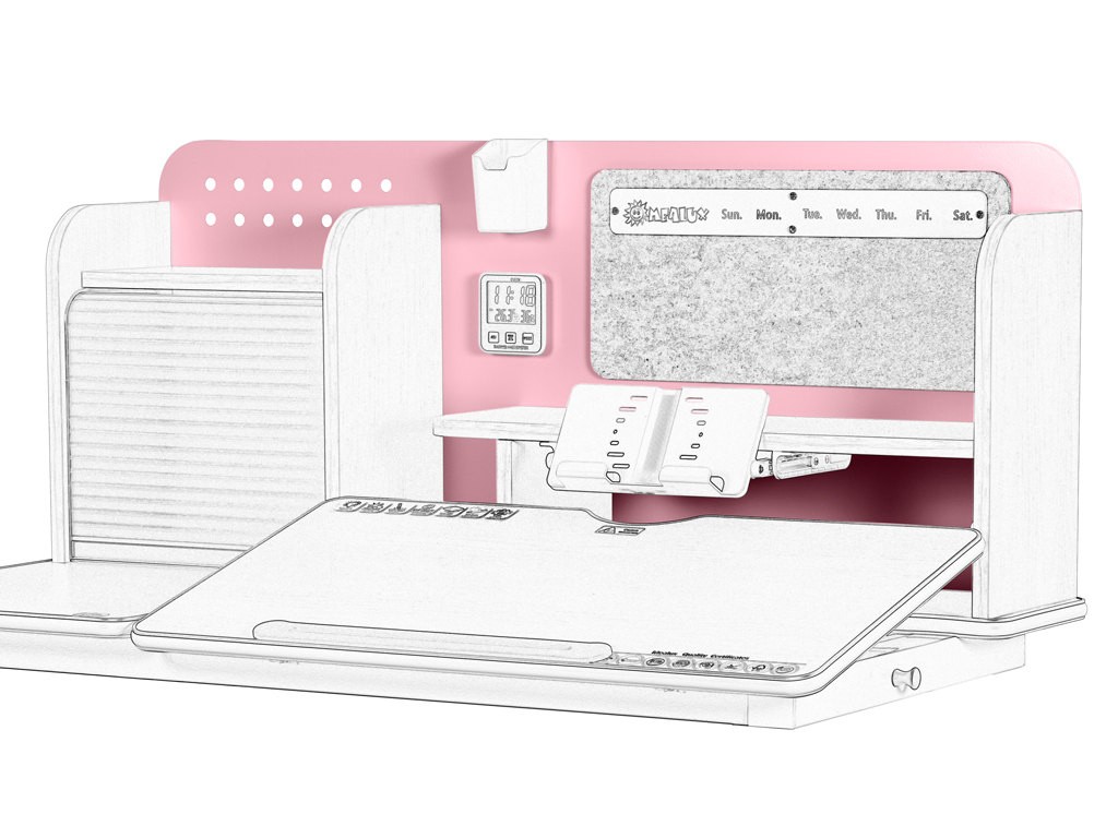 Mealux EVO Задняя металлическая часть полки к столу BD-630 Multiclor G/PN фото