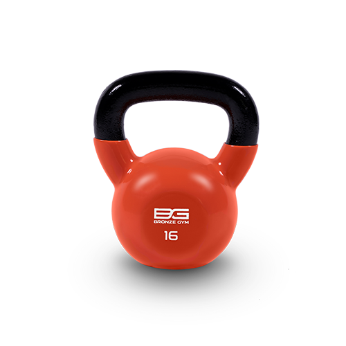 Гиря BRONZE GYM в виниловой оболочке 16 кг фото