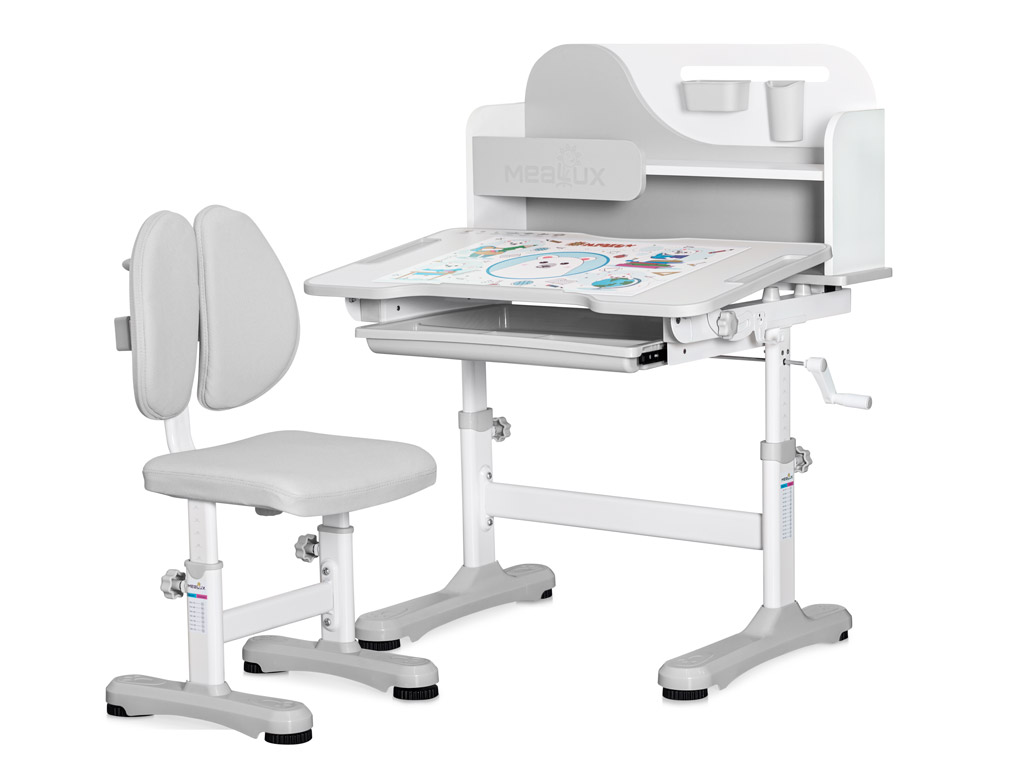 ErgoKids Комплект мебели (столик + стульчик) Ergokids Fresco grey (арт. BD-31 G) фото