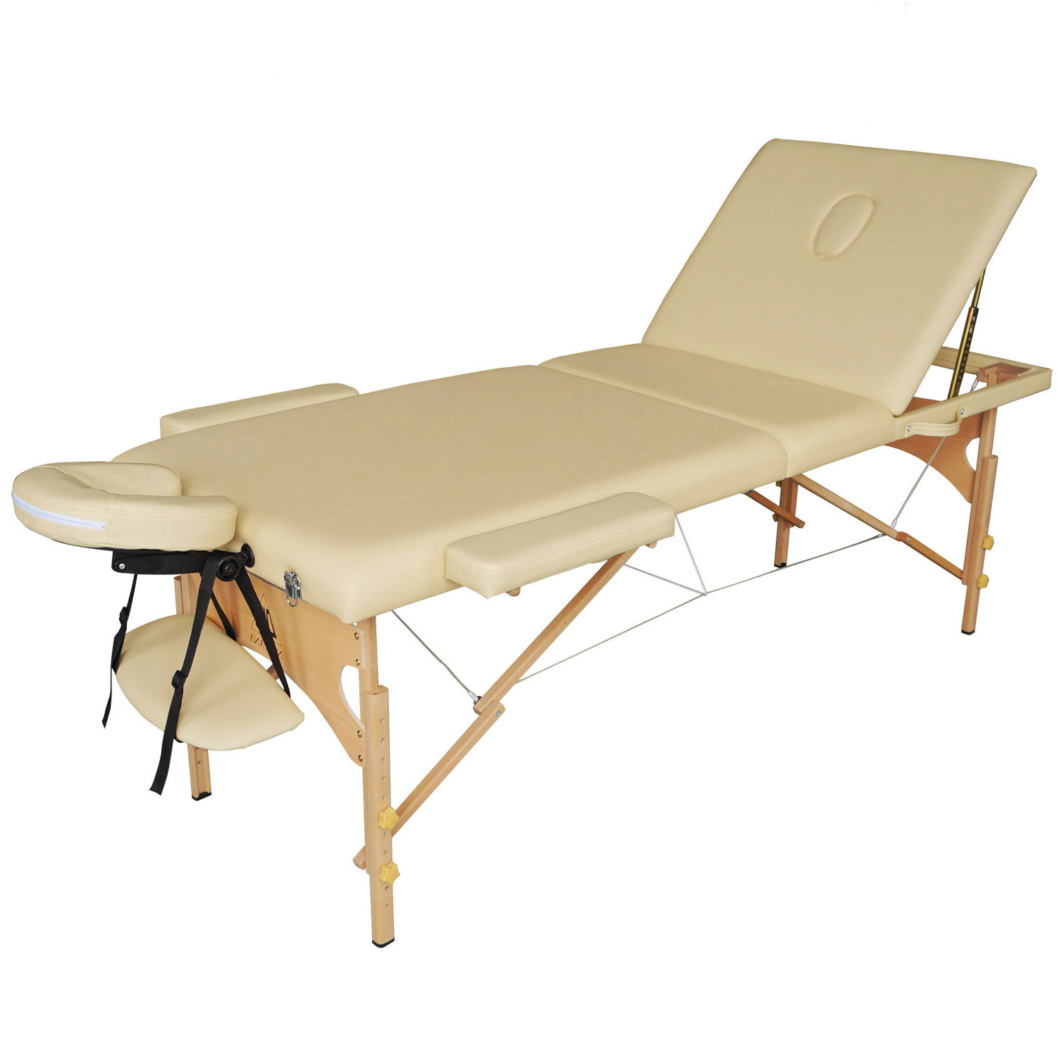 Массажный стол DFC NIRVANA, Relax Pro , дерев. ножки, цвет бежевый (Beige) фото
