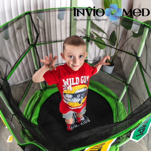 Батут DFC JUMP KIDS 55" зеленый, сетка (137см) фото фото 13