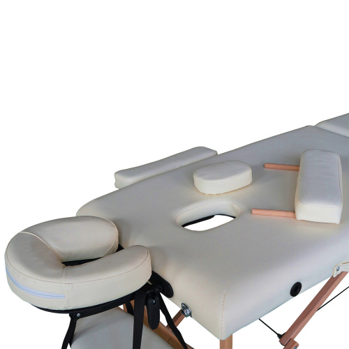 Массажный стол DFC NIRVANA, Optima, дерев. ножки, цвет кремовый (Cream) фото фото 5