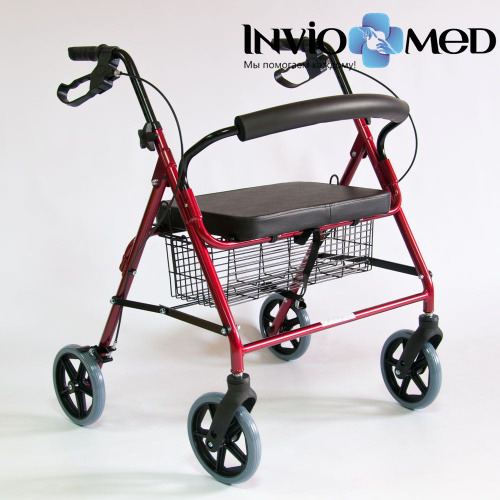 Ходунки-роллаторы Мега-Оптим FS965XL повышенной грузоподъемности фото