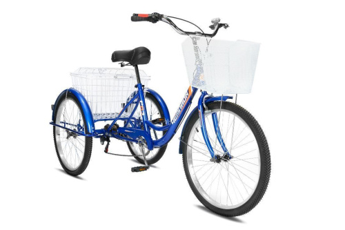 Велосипед трехколесный для взрослых РВЗ Чемпион 24" 6 скоростей складной фото 10