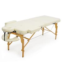 Стол массажный MET Comfort PRO W2 на буковом каркасе, кремовый (арт.15209) фото