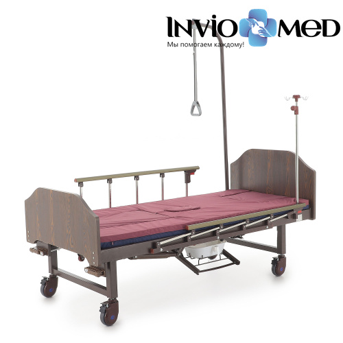 Кровать механическая Med-Mos YG-6 (MM-2124Н-00) с туалетным устройством и функцией «кардиокресло» фото фото 6 Кровать механическая Med-Mos YG-6 (MM-2124Н-00) с туалетным устройством и функцией «кардиокресло» фото фото 6