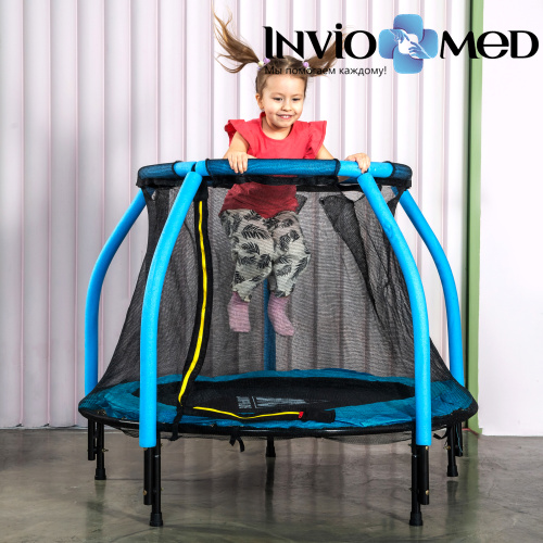 Батут DFC JUMP KIDS 48" синий, сетка (120см) фото фото 11