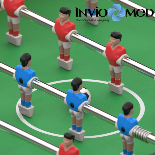 Игровой стол - футбол DFC SILVERWOOD SB-ST-07 фото фото 10