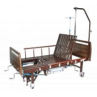 Механическая кровать с санитарным оснащением DHC FF-2 с функциями "кардио-кресло" и переворачивания пациента фото