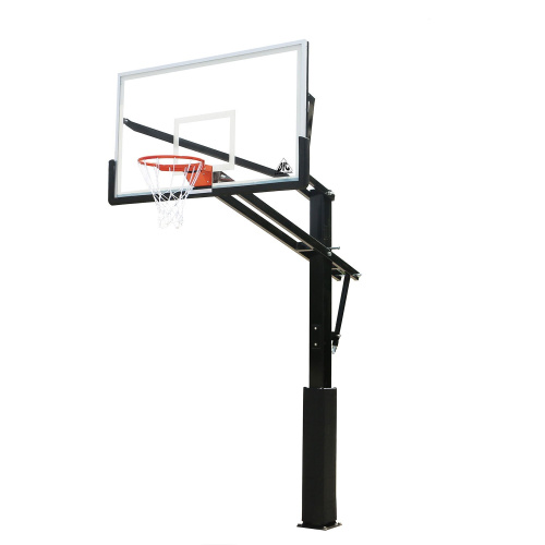 Баскетбольная стационарная стойка DFC ING72GU 180x105см стекло 10мм (Пять коробов). фото фото 3