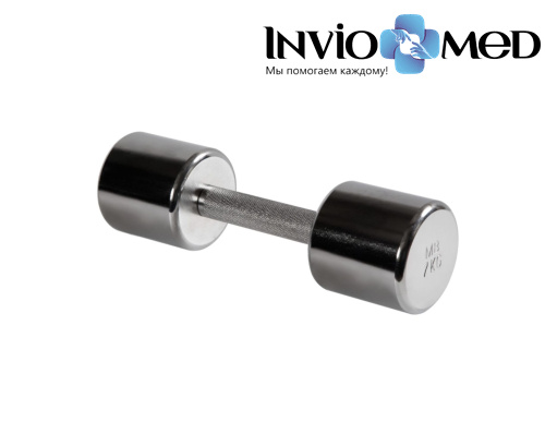 Гантель хромированная, 7 кг фото