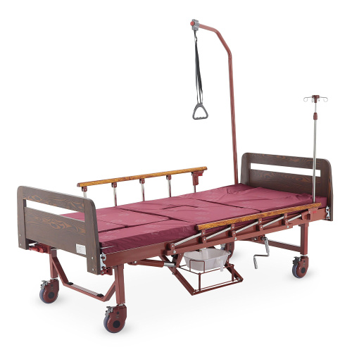 Кровать механическая Med-Mos YG-5 (ММ-5124Д-01) с боковым переворачиванием, туалетным устройством и функцией «кардиокресло» фото фото 5
