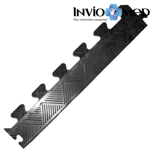 Бордюр резиновый для коврика, черный, толщина 20 мм фото фото 2