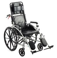 Кресло-коляска MET MK-620 с санитарным оснащением (арт. 17319)