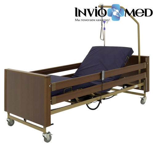 Кровать электрическая Med-Mos YG-1 5 функций   (КЕ-4024М-21) Коричневый фото фото 2