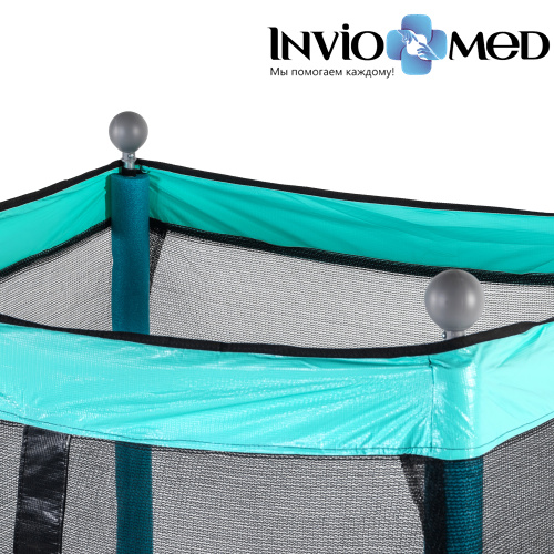 Батут DFC MONKEY 50х50", син/зел, сетка (127х127см) фото фото 12