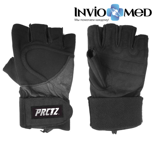 Перчатки для фитнеса c фиксатором запястья PRCTZ WRIST-WRAP GLOVES "M" фото