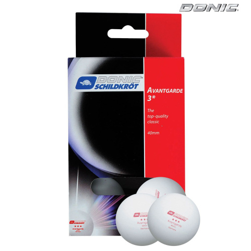 Мячики для н/тенниса DONIC AVANTGARDE 3, 6 штук, белый фото фото 2