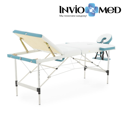 Массажный стол складной алюминиевый Med-Mos JFAL01A 3-х секционный NEW фото фото 3