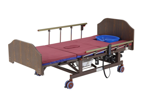 Кровать электрическая Med-Mos DB-11А (МЕ-5228Н-10) ЛДСП Венге с боковым переворачиванием, туалетным устройством и функцией «кардиокресло» фото фото 9