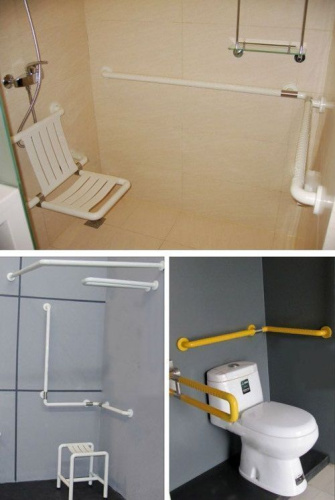 Поручень для санитарно-гигиенических комнат Мега-Оптим 8809 фото 3