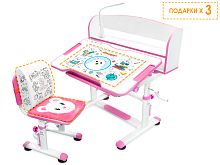 Mealux EVO Комплект мебели (столик + стульчик + лампа) BD-10 pink (с лампой) фото