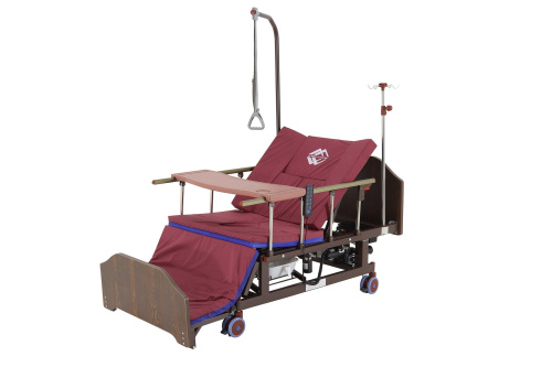 Кровать электрическая Med-Mos DB-11А (МЕ-5228Н-10) ЛДСП Венге с боковым переворачиванием, туалетным устройством и функцией «кардиокресло» фото фото 4