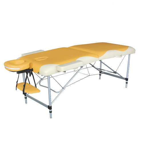 Массажный стол DFC NIRVANA, Elegant PREMIUM, 186х70х5 см, алюм. ножки, цвет оранж./беж. (orange/beig фото фото 2