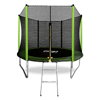 ARLAND Батут  8FT с внешней страховочной сеткой и лестницей (Light green) фото