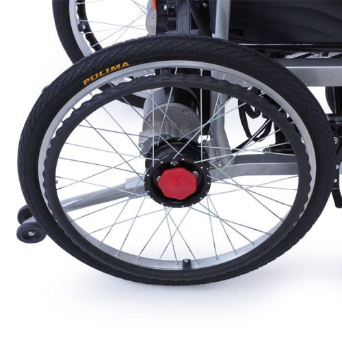 Электрическая кресло-коляска MET COMFORT 21 с гибридной спинкой и приводными колесами (арт. 18417) фото 6