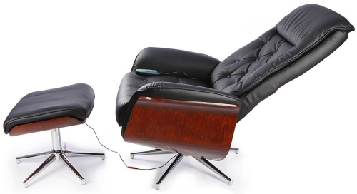 TV-кресло Calviano 95 с пуфом (черное, массаж) фото фото 6
