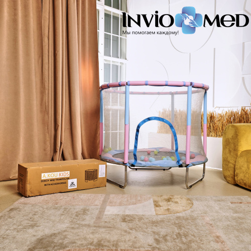 Батут DFC A.KOU KIDS 55 дюймов с сеткой фото фото 21