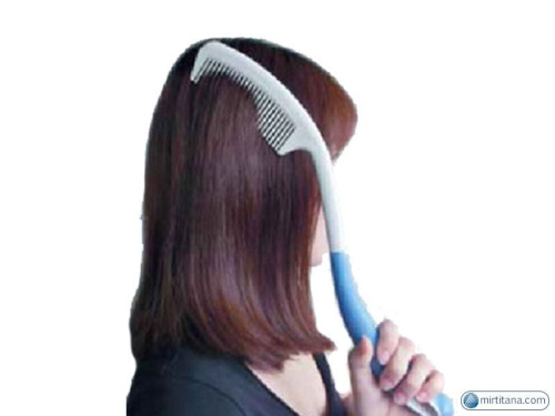 Специальная расческа для волос с длинной ручкой Titan DA-5502 фото фото 2