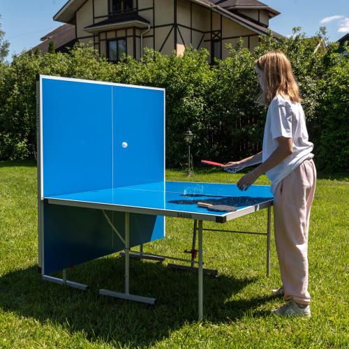 Теннисный стол DFC TORNADO, 4 мм, синий, с сеткой фото фото 3