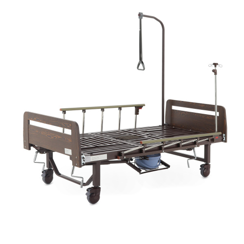 Кровать механическая Med-Mos  Тип 7.7 Вариант 7.7.1 РМ-5624Н-05 ЛДСП (YG-5)  с боковым переворачиванием, туалетным устройством  и функцией «кардиокресло» фото фото 5