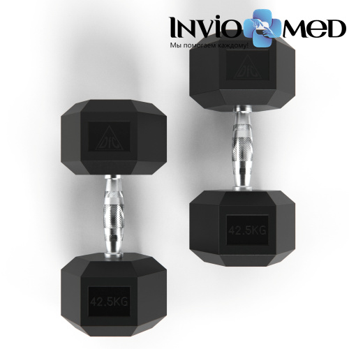 Гантели DFC гексаг.обрез. 42.5кг (пара) DB001-42.5 фото фото 4 Гантели DFC гексаг.обрез. 42.5кг (пара) DB001-42.5 фото фото 4